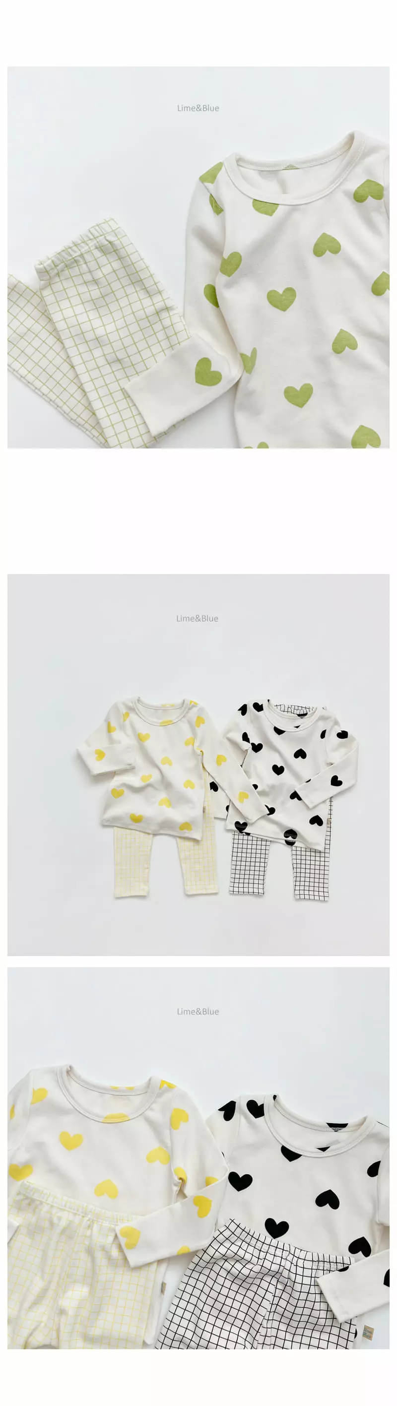 Lime & Blue - Korean Children Fashion - #magicofchildhood - Heart Coco Easywear - 5