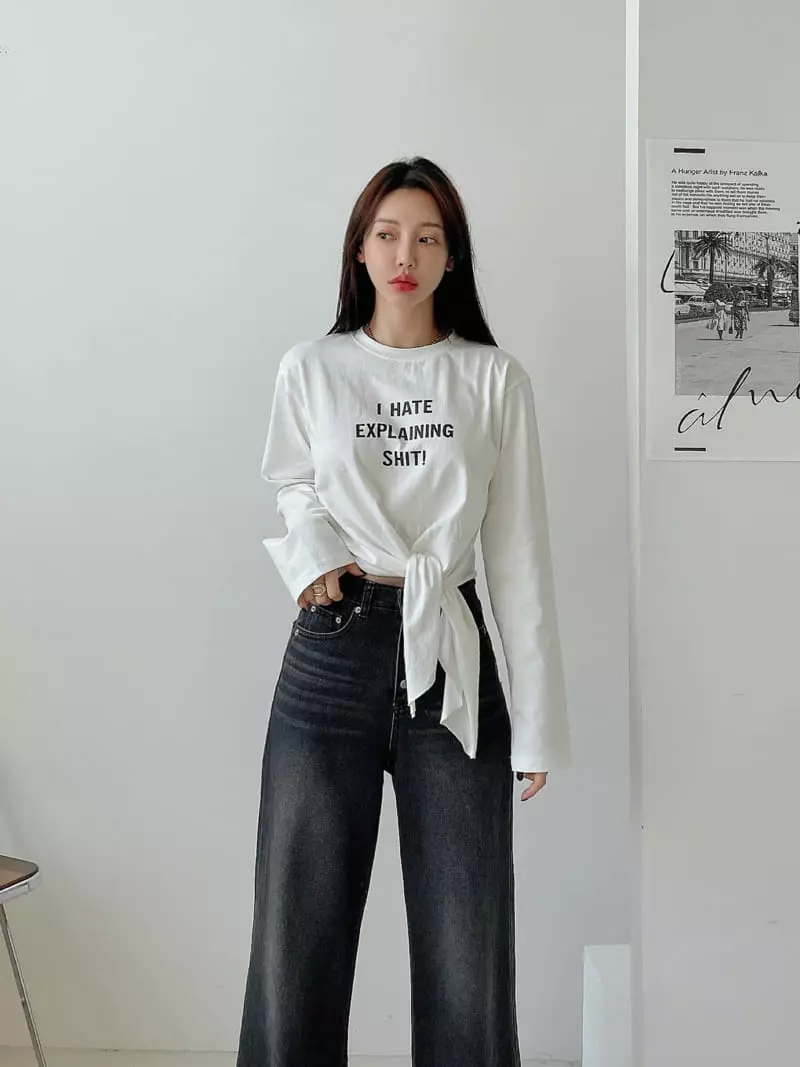 Lissom - Korean Women Fashion - #momslook - Ggomang Tee