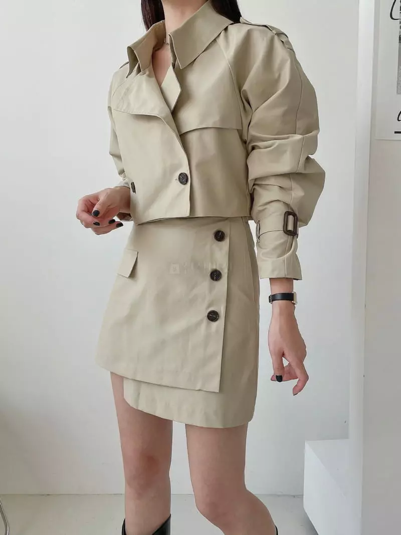 Lissom - Korean Women Fashion - #momslook - Trench Skirt