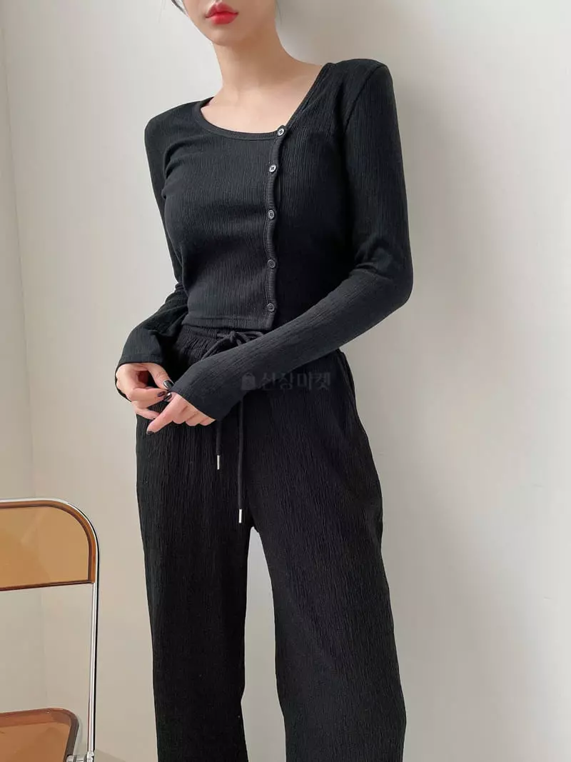 Lissom - Korean Women Fashion - #momslook - Unbal Cardigan - 5