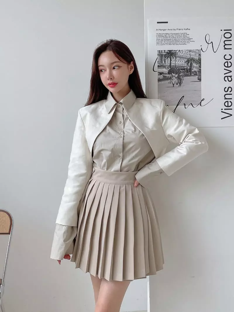 Lissom - Korean Women Fashion - #shopsmall - Wrinkle Skirt - 5