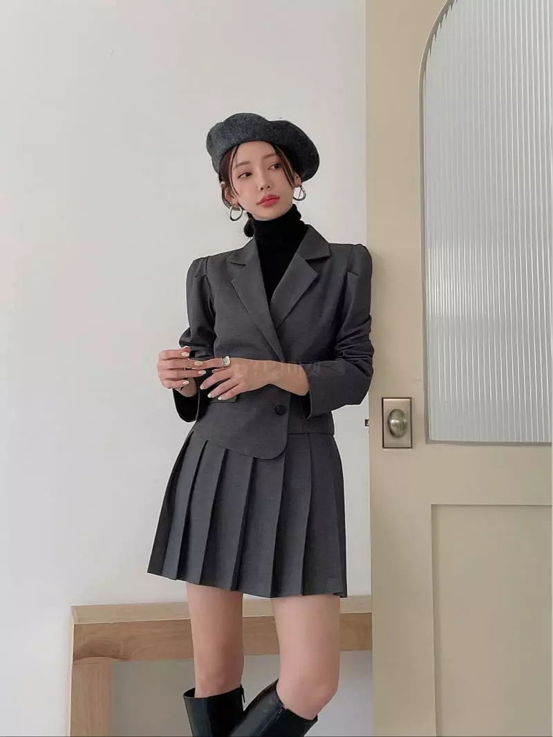 Lissom - Korean Women Fashion - #thatsdarling - Arc Jacket - 2