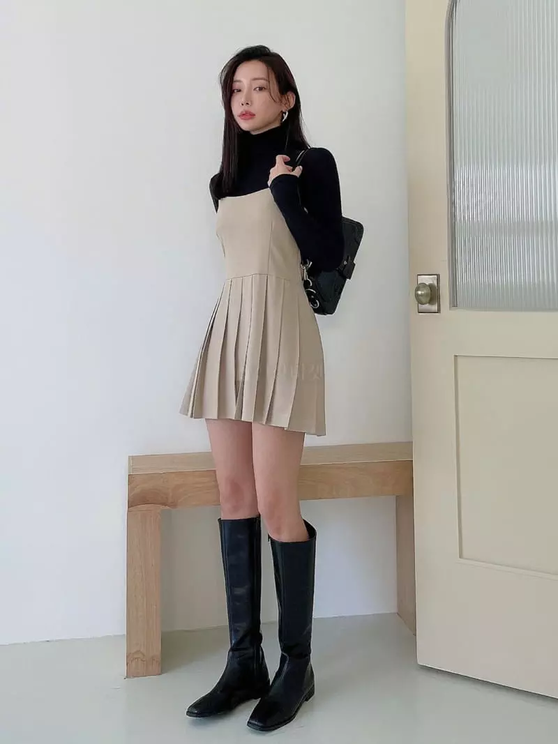 Lissom - Korean Women Fashion - #womensfashion - Arc One-piece - 6