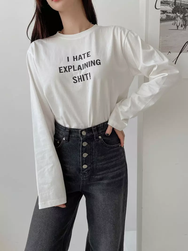 Lissom - Korean Women Fashion - #womensfashion - Ggomang Tee - 2