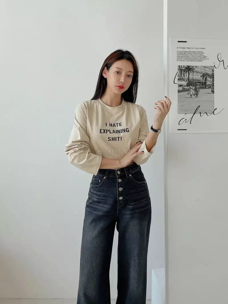 Lissom - Korean Women Fashion - #momslook - Ggomang Tee - 4