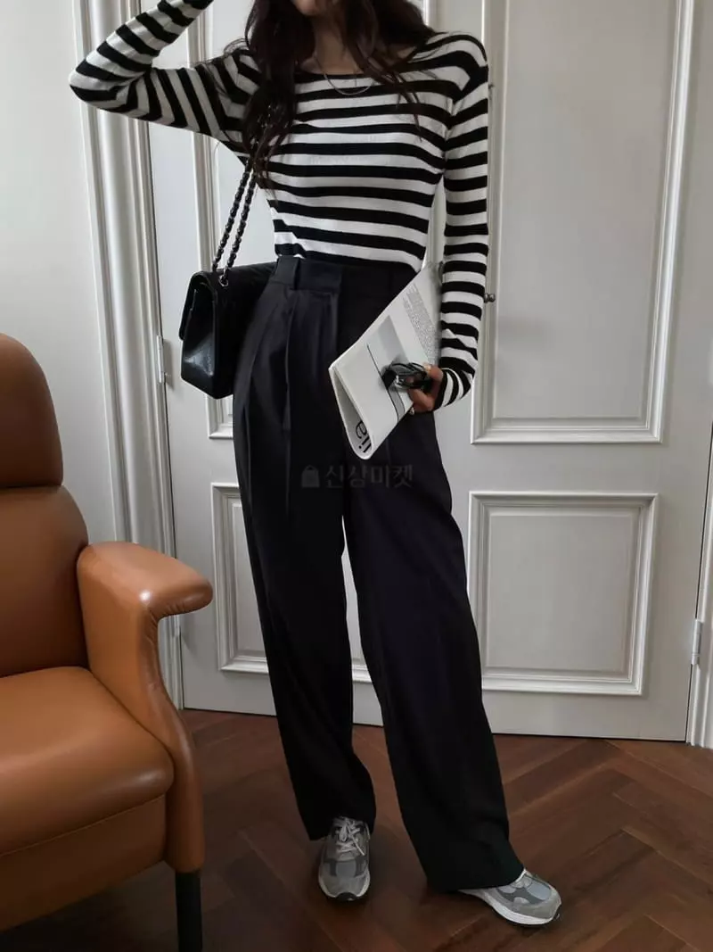 Liveaid - Korean Women Fashion - #momslook - Flat Pants - 7