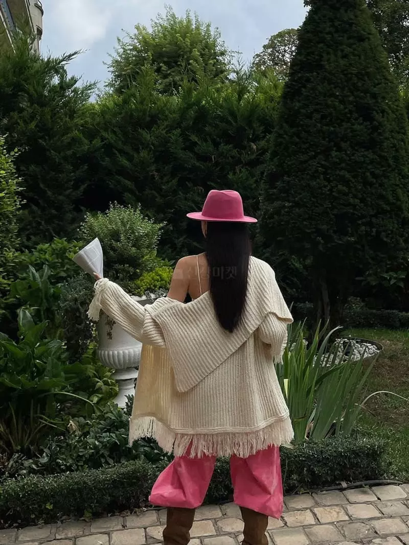 Liveaid - Korean Women Fashion - #momslook - Fringe Cardigan - 8