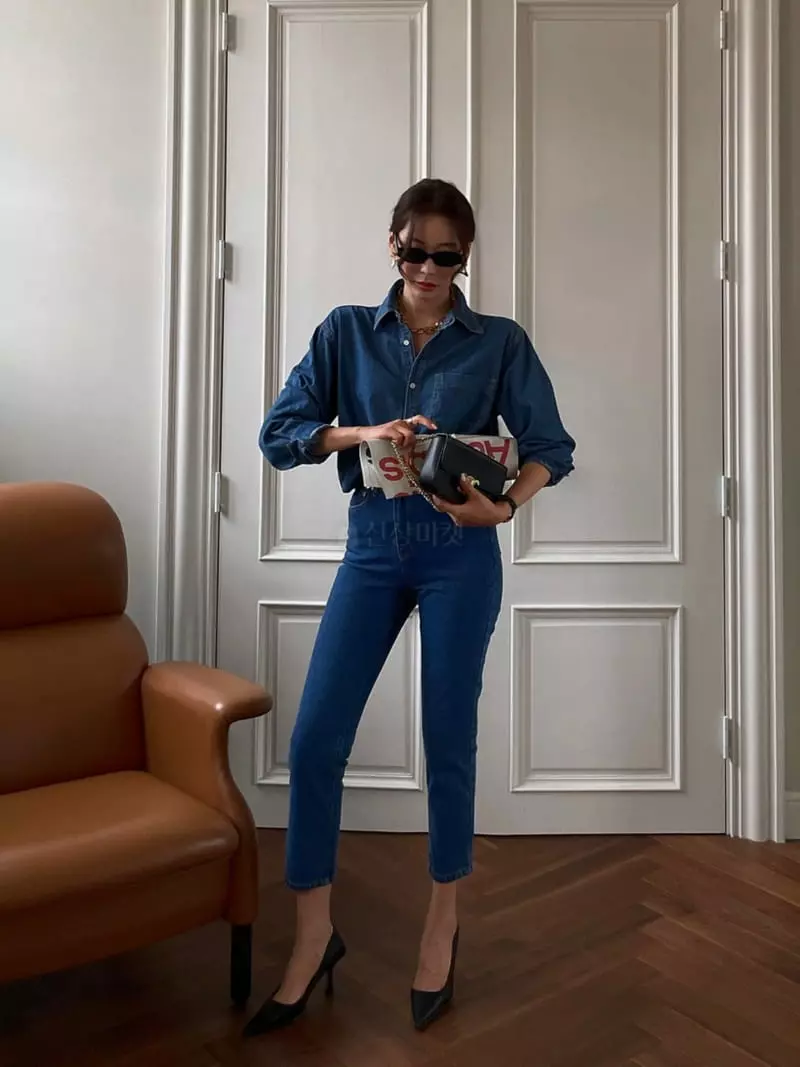 Liveaid - Korean Women Fashion - #momslook - Taper Jeans - 7