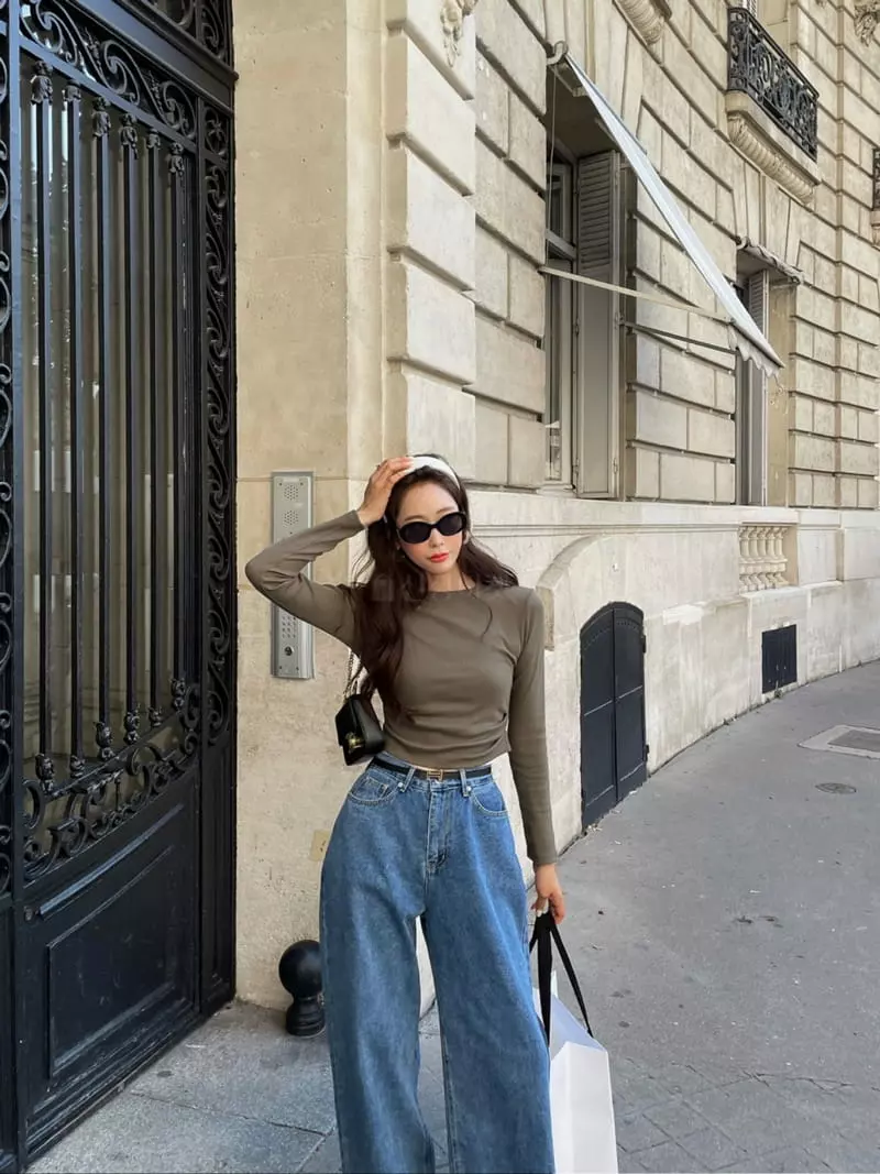 Liveaid - Korean Women Fashion - #momslook - Tera Rib Tee - 6