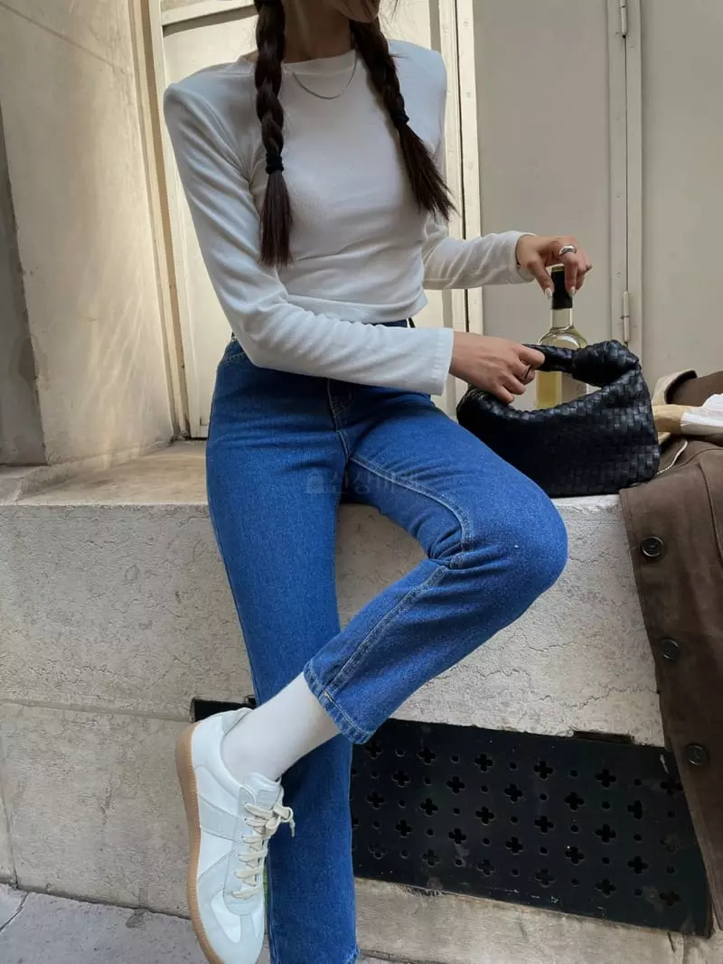 Liveaid - Korean Women Fashion - #momslook - Tera Rib Tee - 8