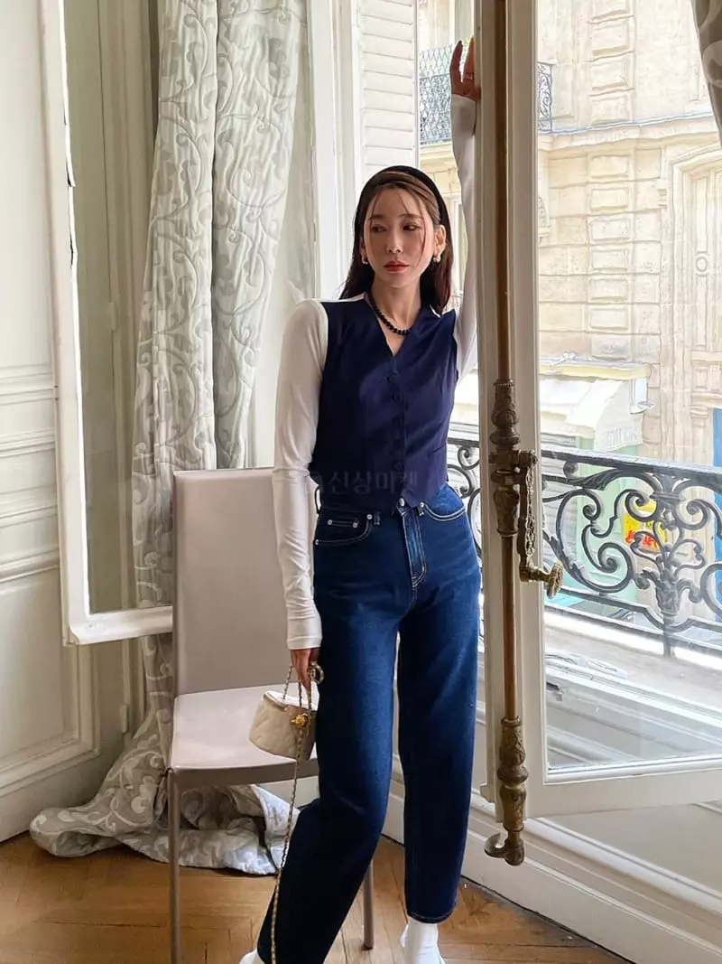 Liveaid - Korean Women Fashion - #momslook - Click Jeans - 9