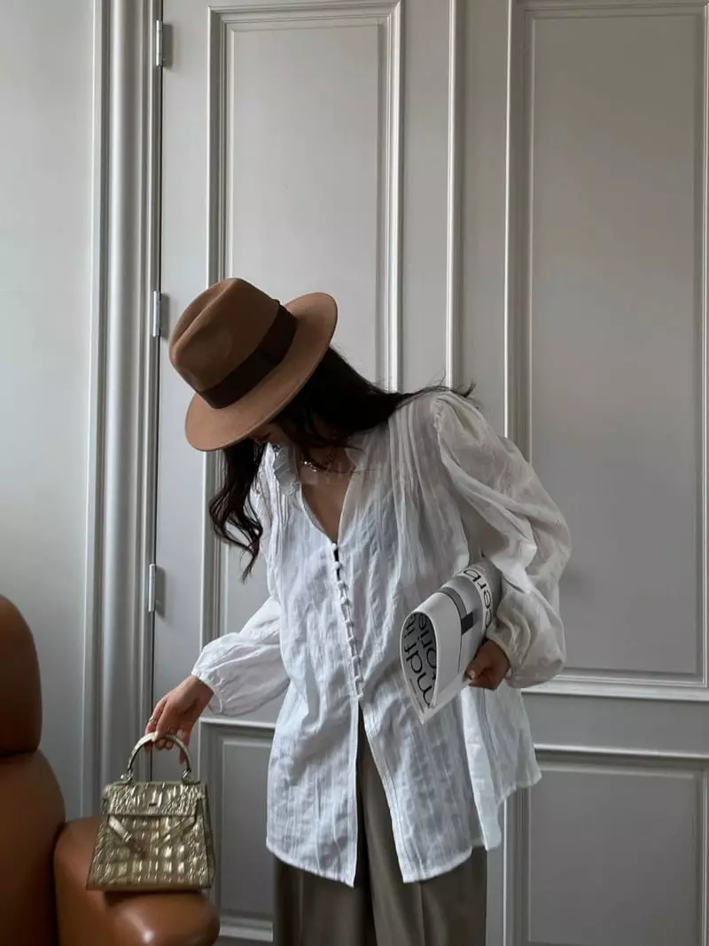 Liveaid - Korean Women Fashion - #momslook - Esabell Blouse