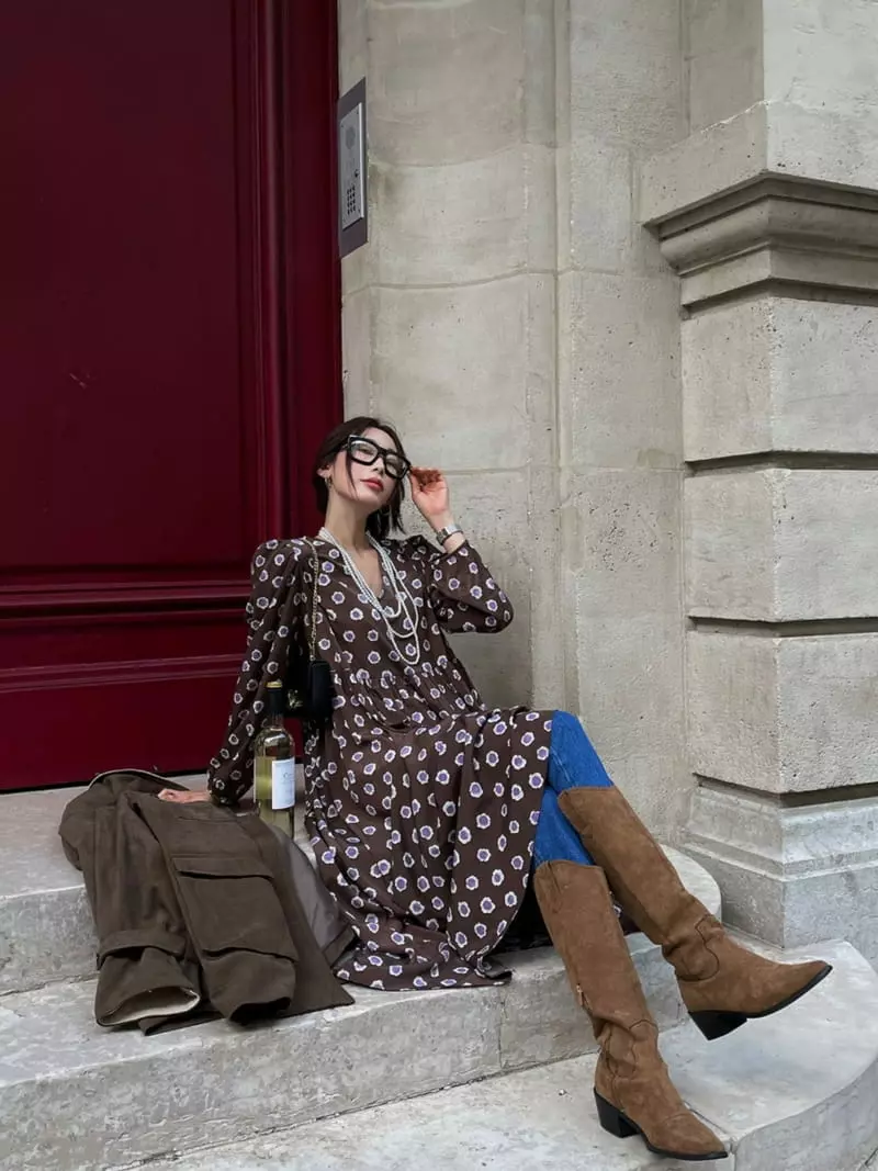 Liveaid - Korean Women Fashion - #momslook - Circle One-piece - 2