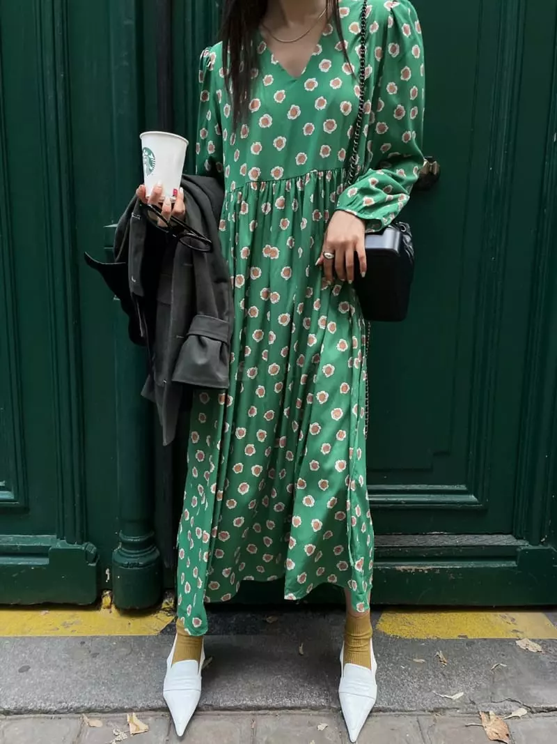Liveaid - Korean Women Fashion - #momslook - Circle One-piece - 6