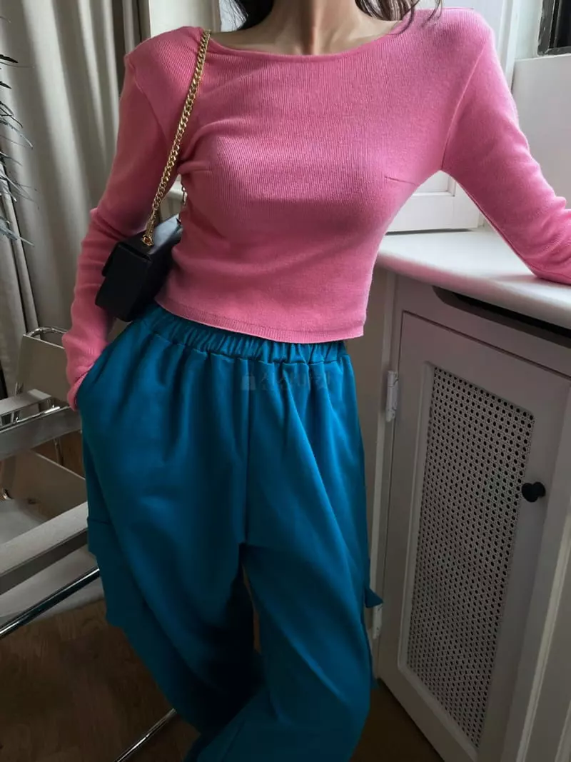Liveaid - Korean Women Fashion - #womensfashion - Soft Knit Tee - 4