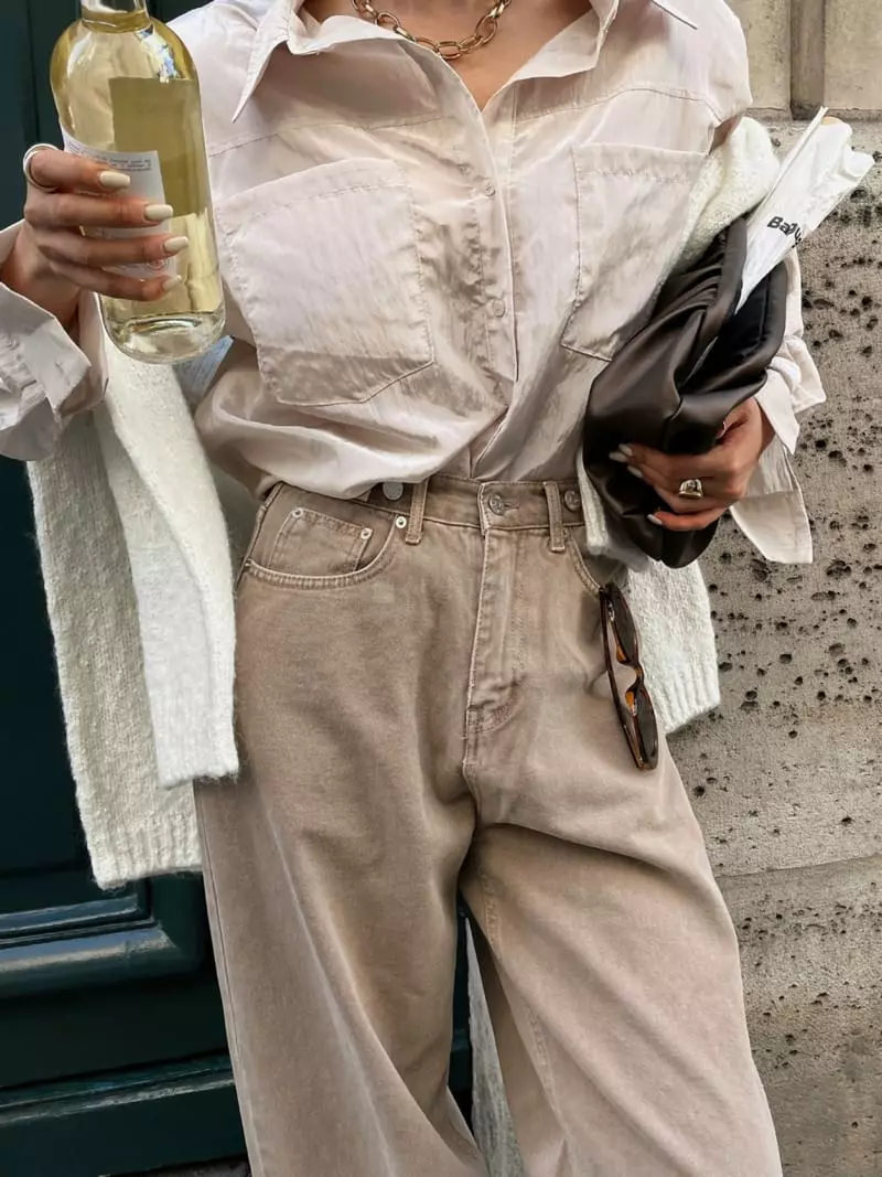Liveaid - Korean Women Fashion - #momslook - Bling Shirt - 3