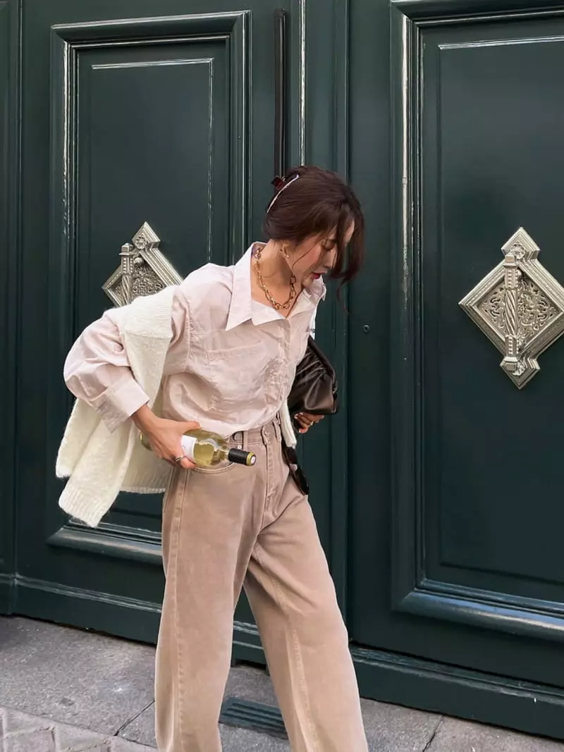 Liveaid - Korean Women Fashion - #momslook - Bling Shirt - 4