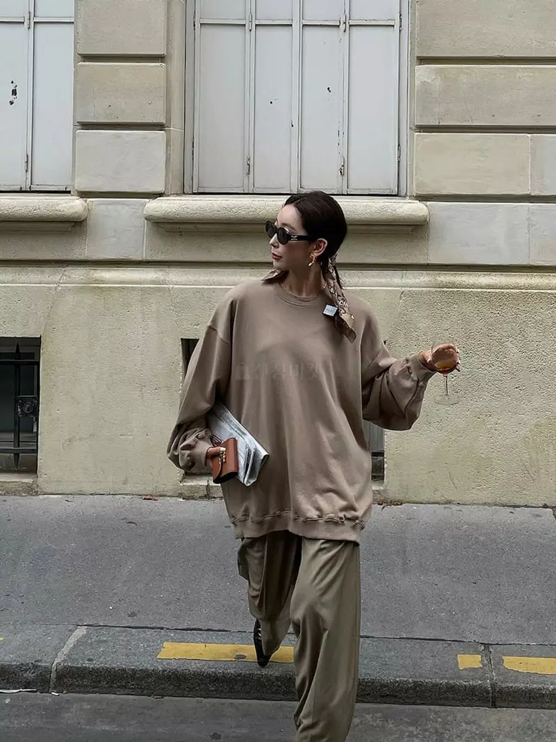 Liveaid - Korean Women Fashion - #momslook - Basic Sweatshirt