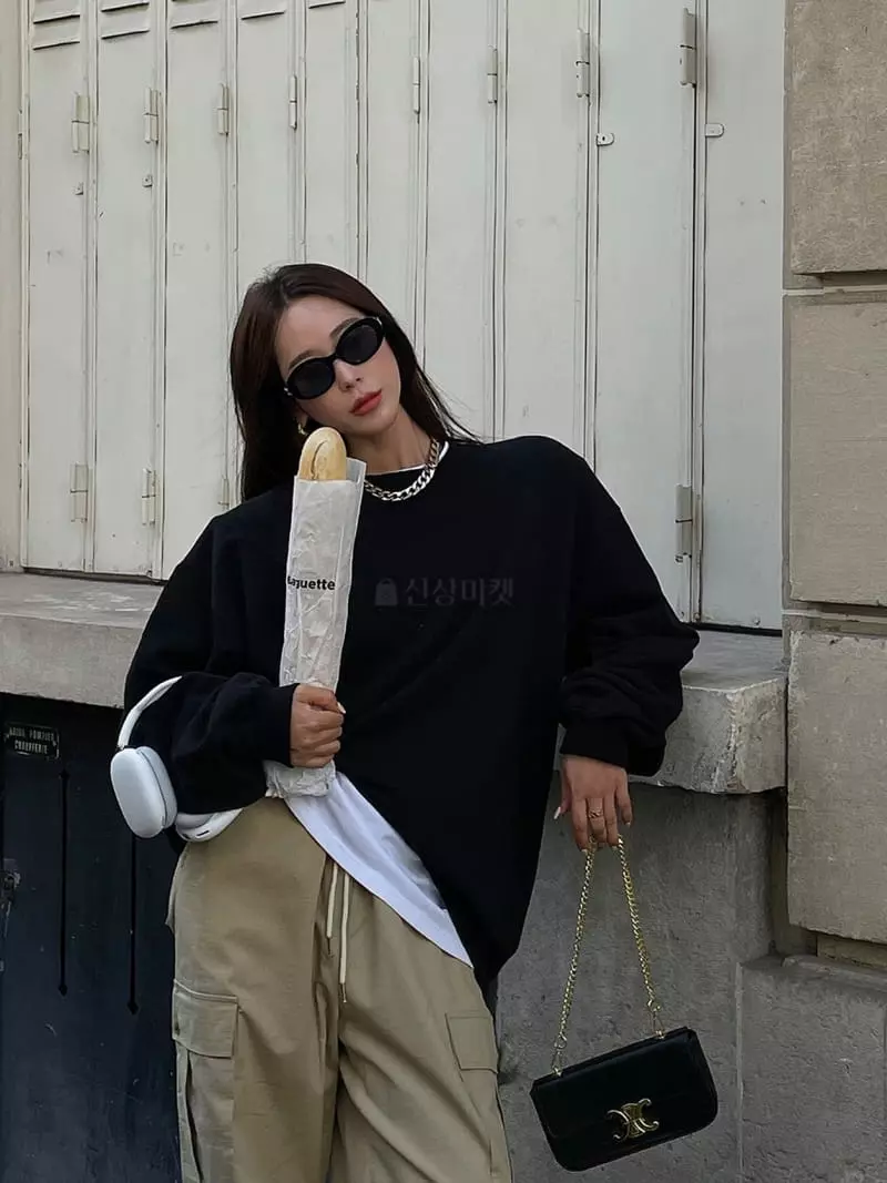Liveaid - Korean Women Fashion - #momslook - Basic Sweatshirt - 12