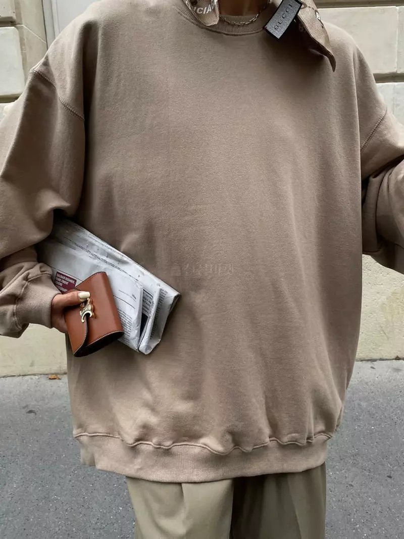 Liveaid - Korean Women Fashion - #momslook - Basic Sweatshirt - 2