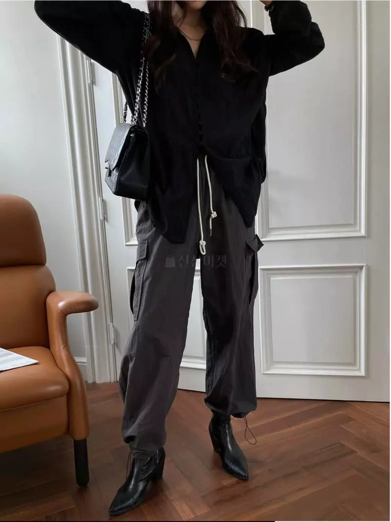 Liveaid - Korean Women Fashion - #momslook - Move Pocket Pants - 12