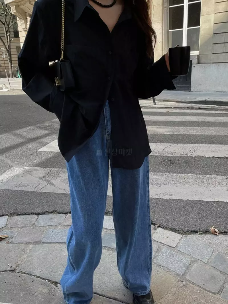 Liveaid - Korean Women Fashion - #momslook - Loose Jeans - 5