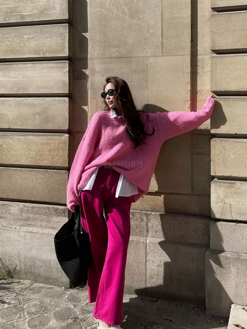 Liveaid - Korean Women Fashion - #momslook - Donut Knit Tee - 2