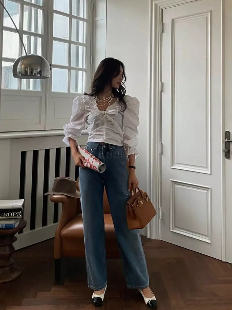 Liveaid - Korean Women Fashion - #momslook - Gradation Jeans - 5