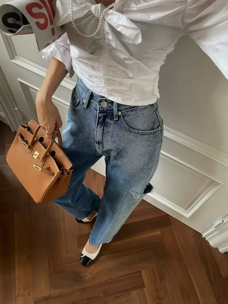 Liveaid - Korean Women Fashion - #momslook - Gradation Jeans - 9