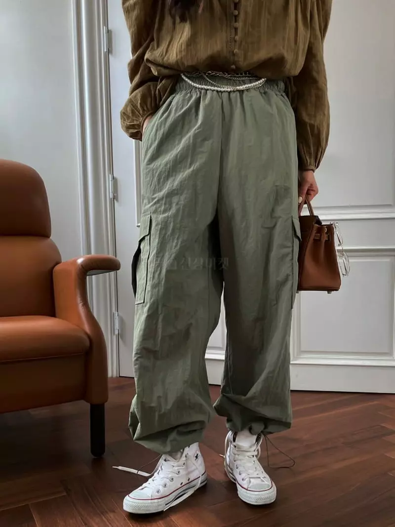 Liveaid - Korean Women Fashion - #vintagekidsstyle - Move Pocket Pants - 4