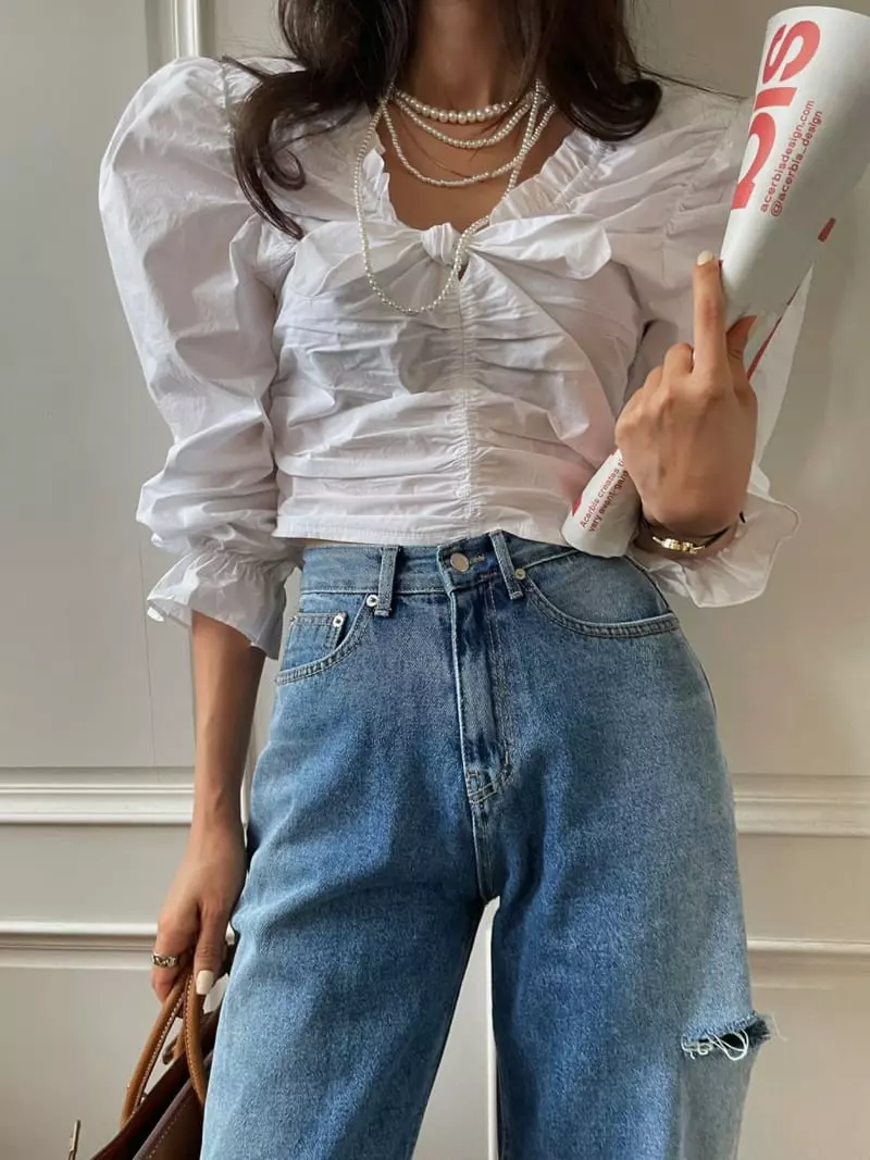 Liveaid - Korean Women Fashion - #restrostyle - Petit Blouse - 12