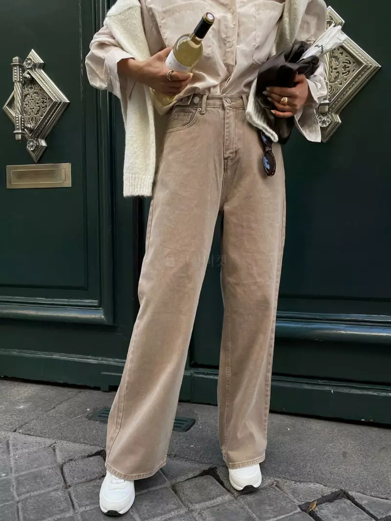 Liveaid - Korean Women Fashion - #restrostyle - Bijo Dyeing Pants - 11