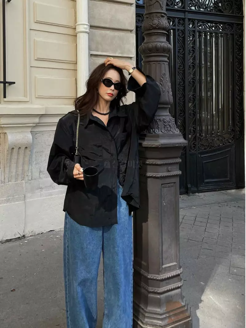 Liveaid - Korean Women Fashion - #restrostyle - Bling Shirt - 9
