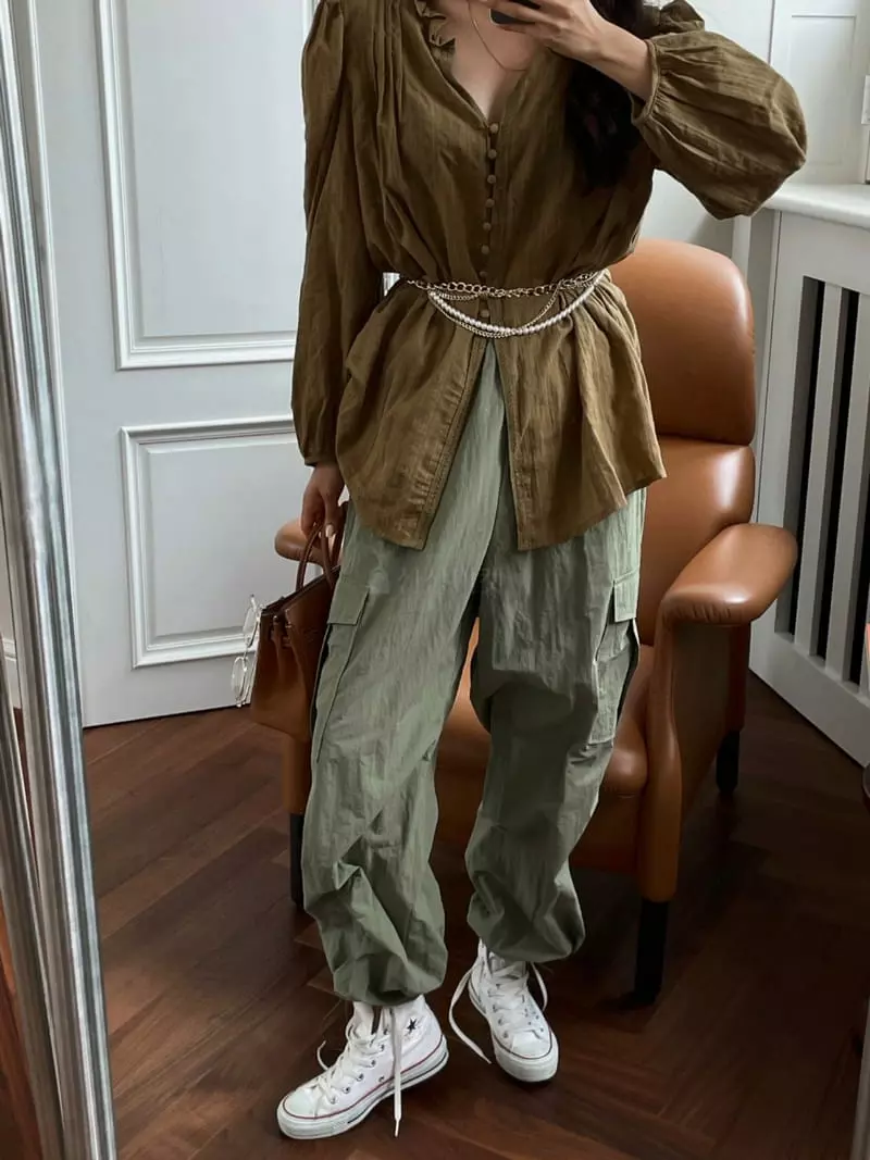 Liveaid - Korean Women Fashion - #restrostyle - Move Pocket Pants - 5