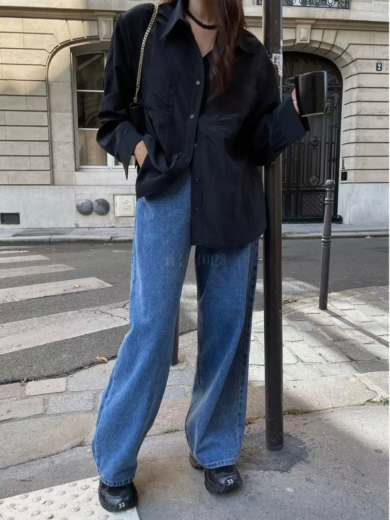 Liveaid - Korean Women Fashion - #thatsdarling - Loose Jeans - 3