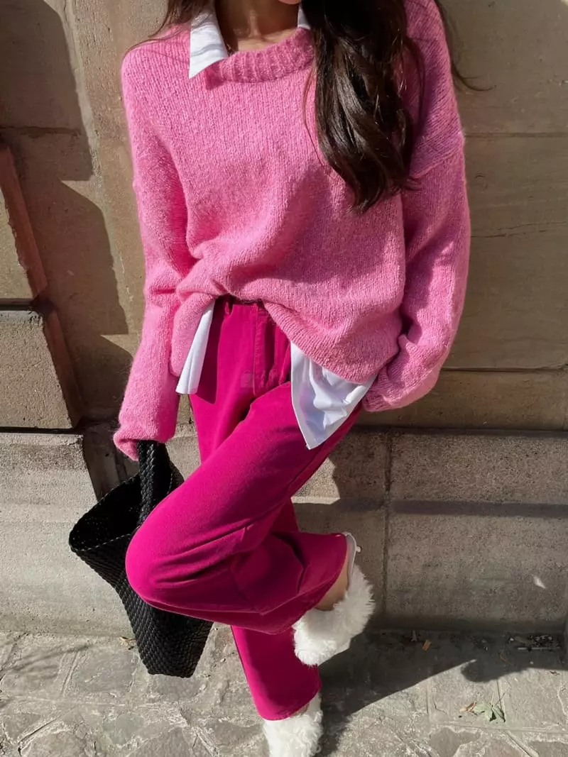 Liveaid - Korean Women Fashion - #thelittlethings - Donut Knit Tee