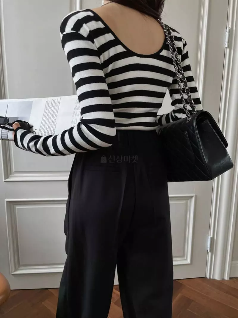 Liveaid - Korean Women Fashion - #vintageinspired - Soft Knit Tee - 10