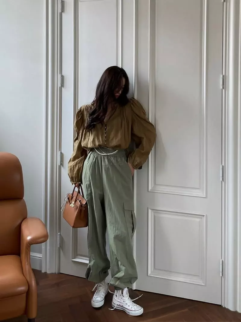 Liveaid - Korean Women Fashion - #vintageinspired - Move Pocket Pants - 2