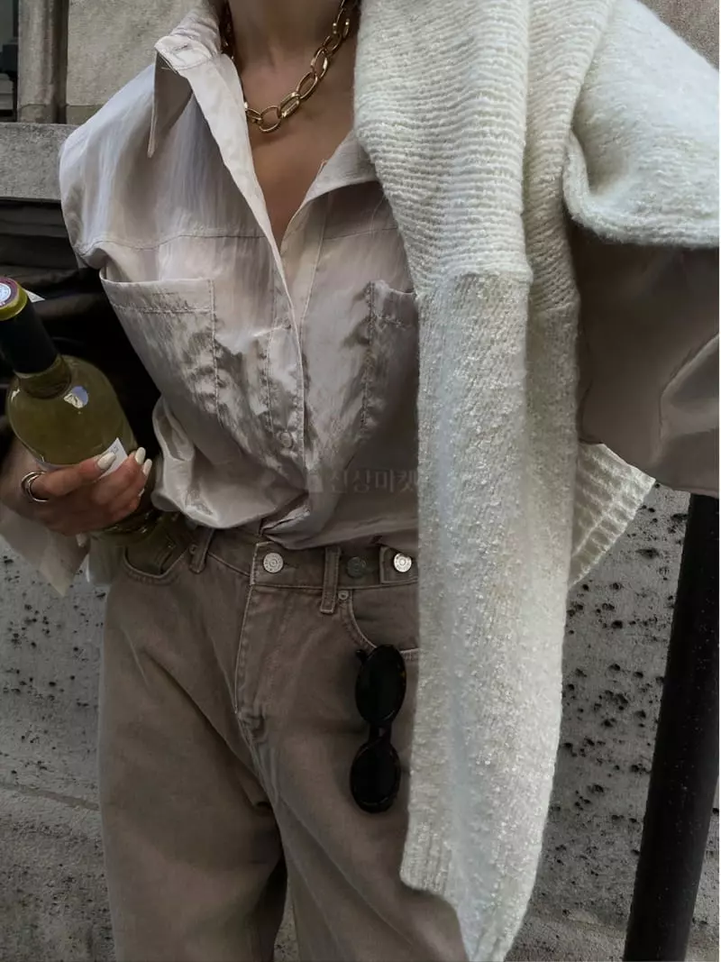 Liveaid - Korean Women Fashion - #vintagekidsstyle - Bling Shirt - 7