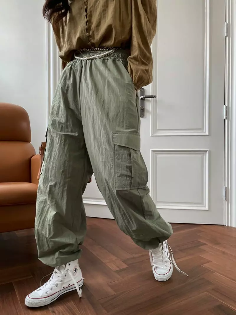 Liveaid - Korean Women Fashion - #vintagekidsstyle - Move Pocket Pants - 3