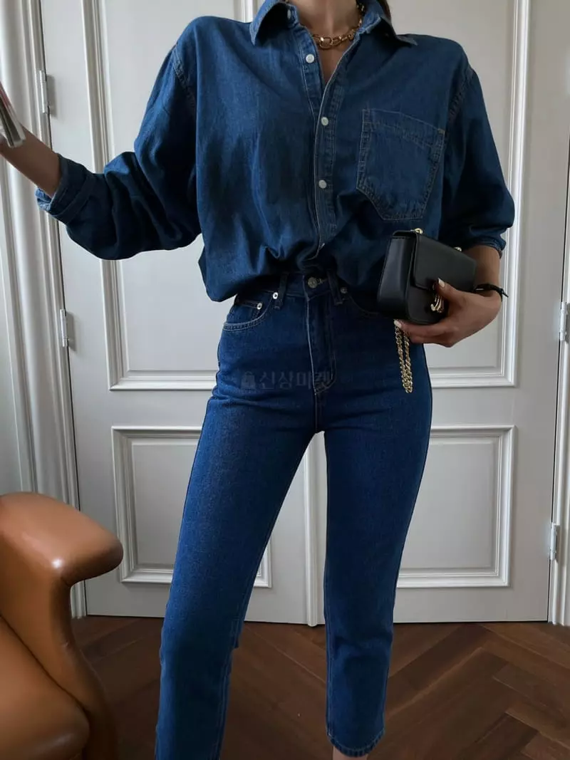 Liveaid - Korean Women Fashion - #womensfashion - Taper Jeans - 10