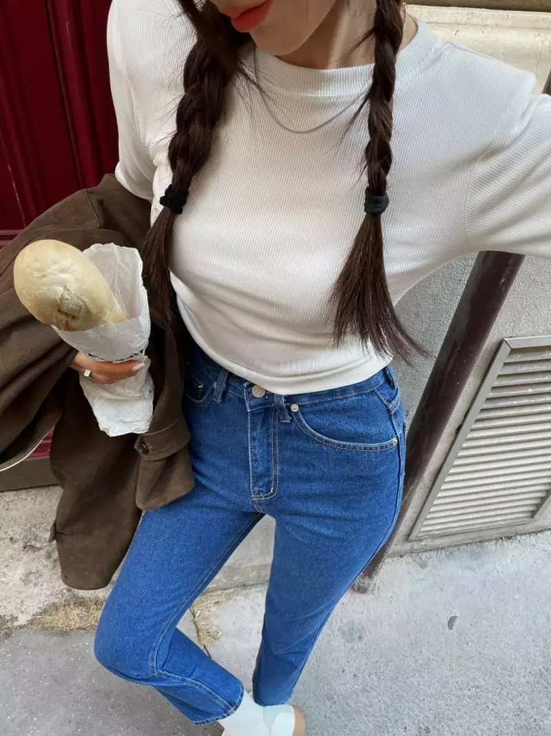 Liveaid - Korean Women Fashion - #womensfashion - Tera Rib Tee