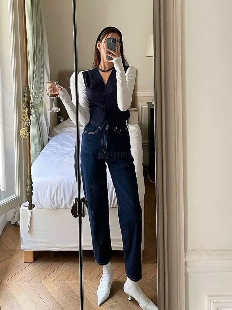 Liveaid - Korean Women Fashion - #womensfashion - Click Jeans - 6