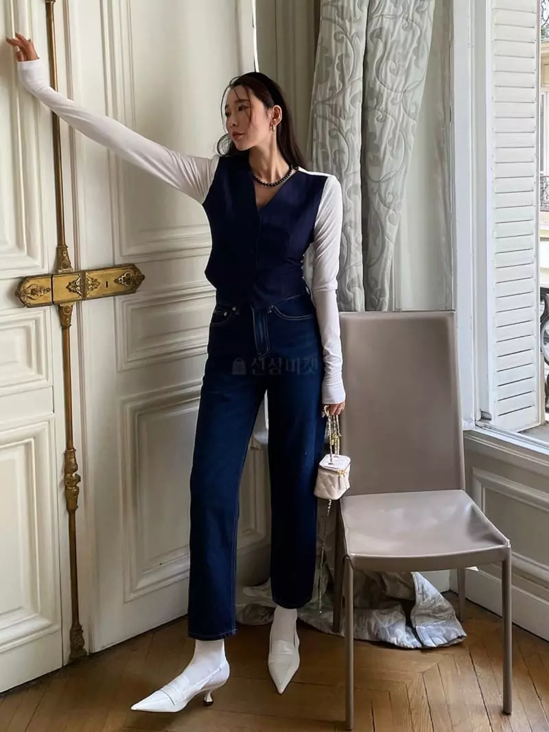 Liveaid - Korean Women Fashion - #womensfashion - Click Jeans - 8