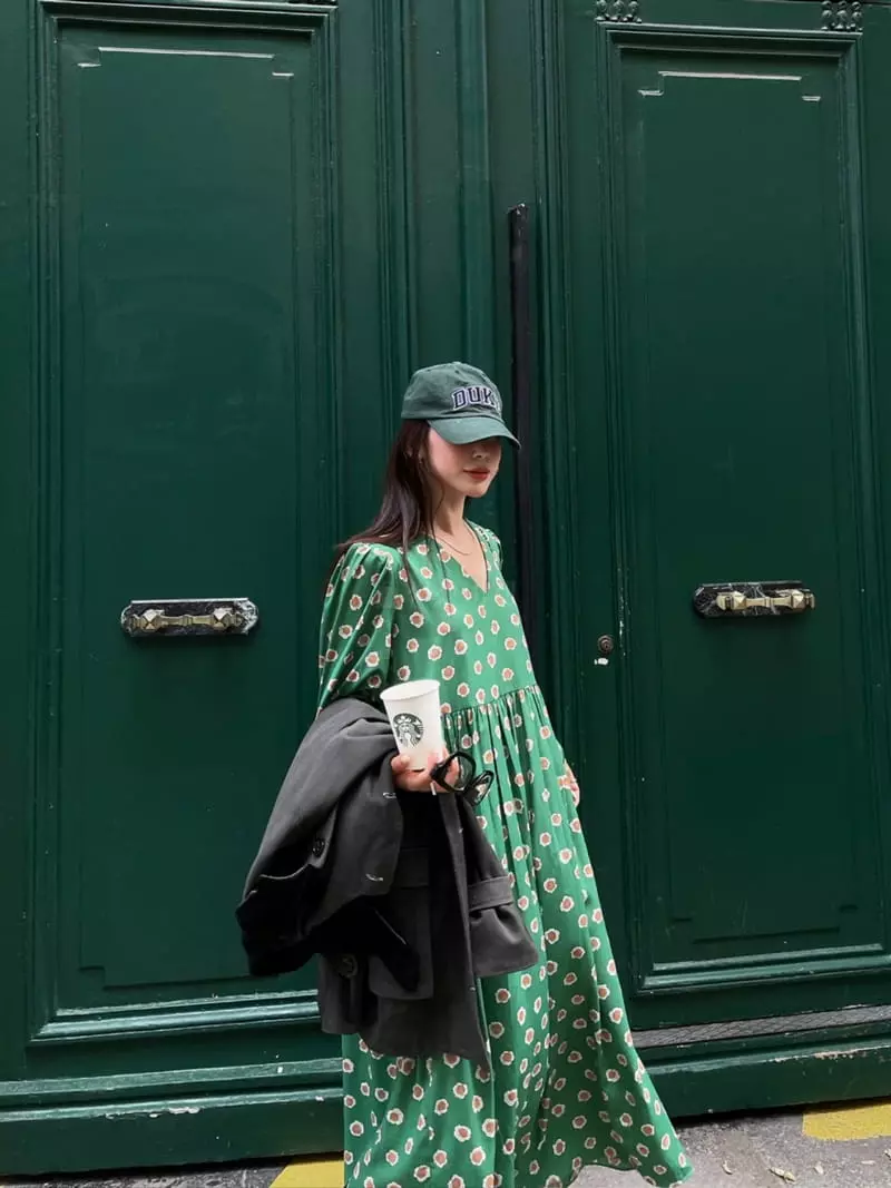 Liveaid - Korean Women Fashion - #womensfashion - Circle One-piece - 3