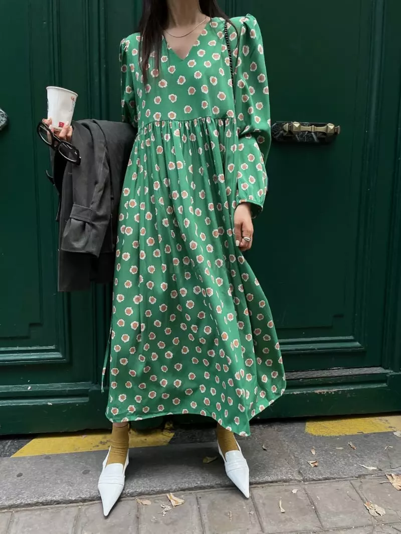 Liveaid - Korean Women Fashion - #womensfashion - Circle One-piece - 5