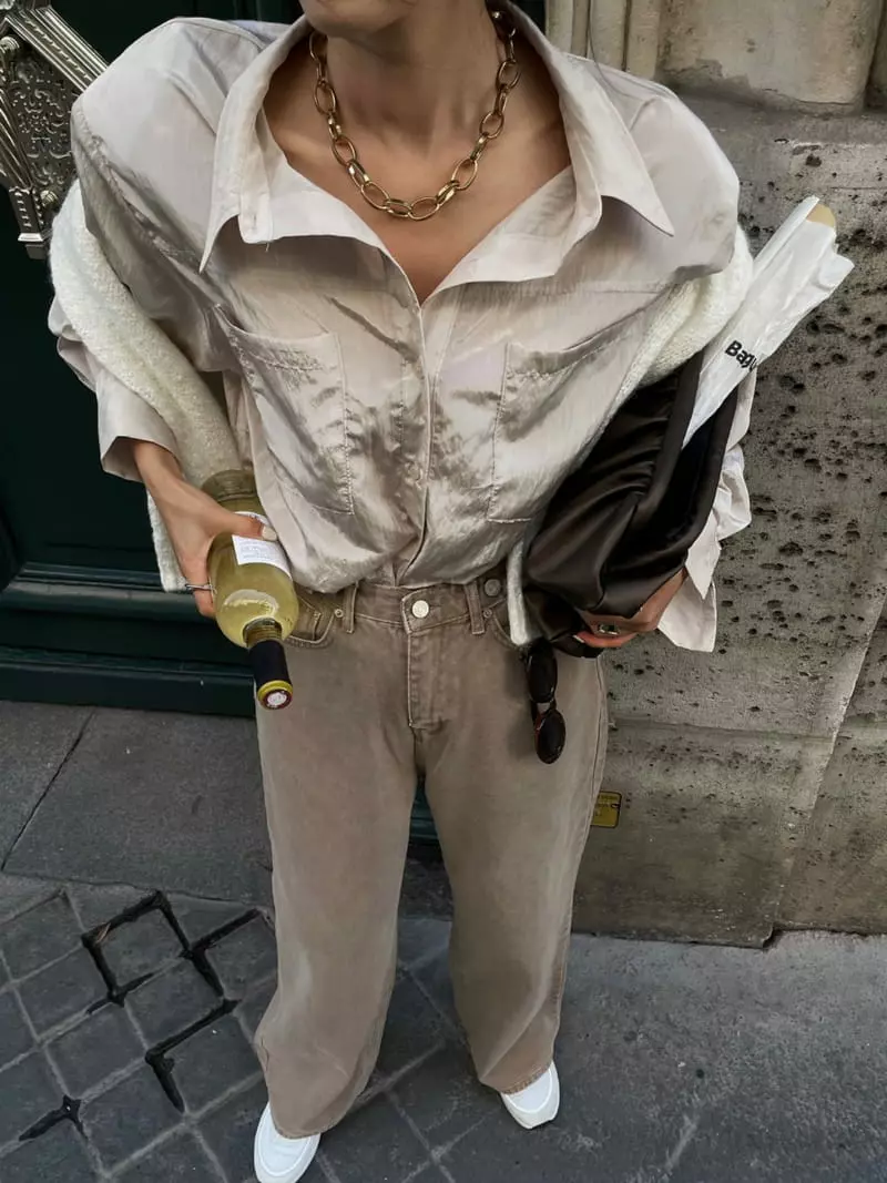 Liveaid - Korean Women Fashion - #womensfashion - Bling Shirt - 5