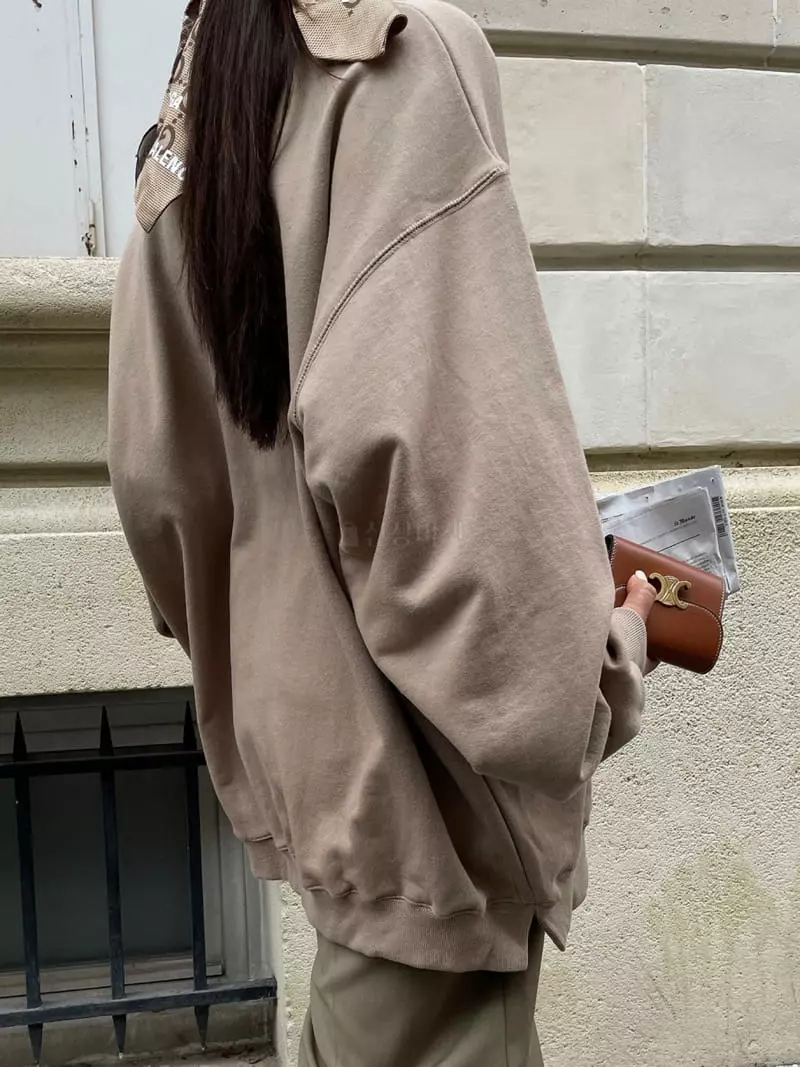 Liveaid - Korean Women Fashion - #womensfashion - Basic Sweatshirt - 3