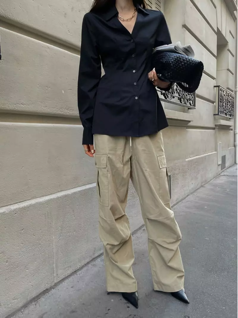 Liveaid - Korean Women Fashion - #womensfashion - Lip Pocket Pants - 7