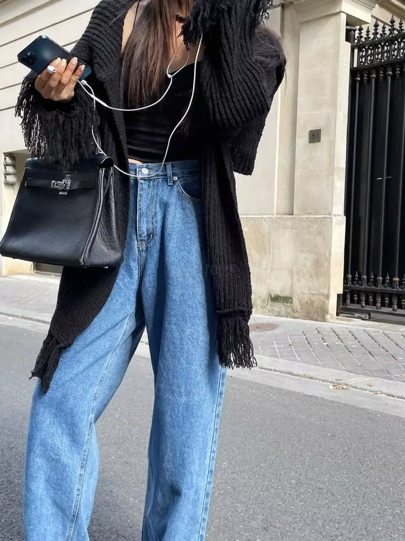 Liveaid - Korean Women Fashion - #womensfashion - Loose Jeans - 12